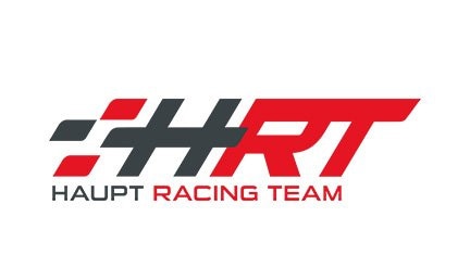 White card with the Haupt Racing Team Logo