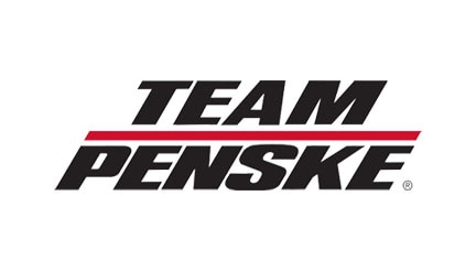 White card with the Team Penske Racing logo