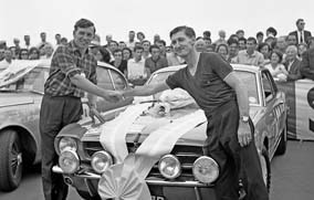 Ford Mustang winning the Tour de France in 1964