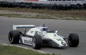 Keke Roseberg in the 1982 Dutch Grand Prix