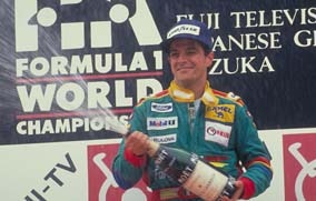 Alessandro Nannini winning the 1989 Japanese Grand Prix