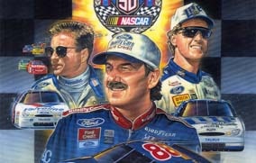 1998 Ford Racing NASCAR poster