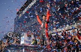 Kurt Busch winning at Daytona 500