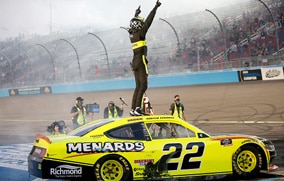 Number 22 car winning the Xfinity Series Championship