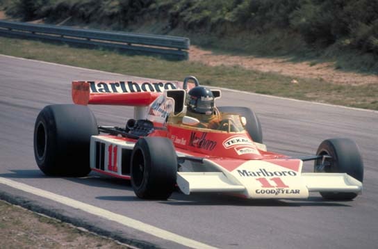 James Hunt in the number 11 car in 1976