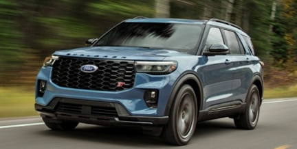 Explorer ST in motion on the road