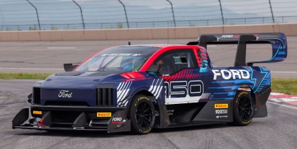 Stationary F-150 Lightning Supertruck