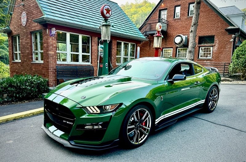 Green GT500 Mustang