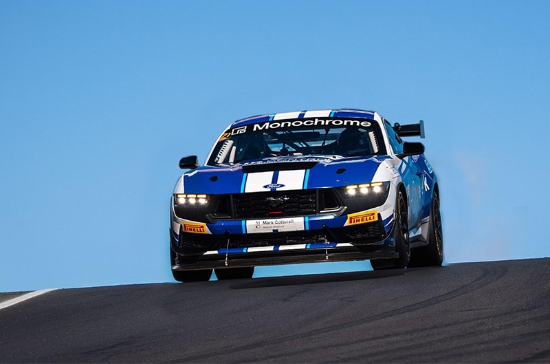 Mustang GT4 on track