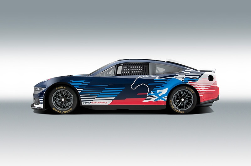 2024 NASCAR Ford Mustang Side profile image